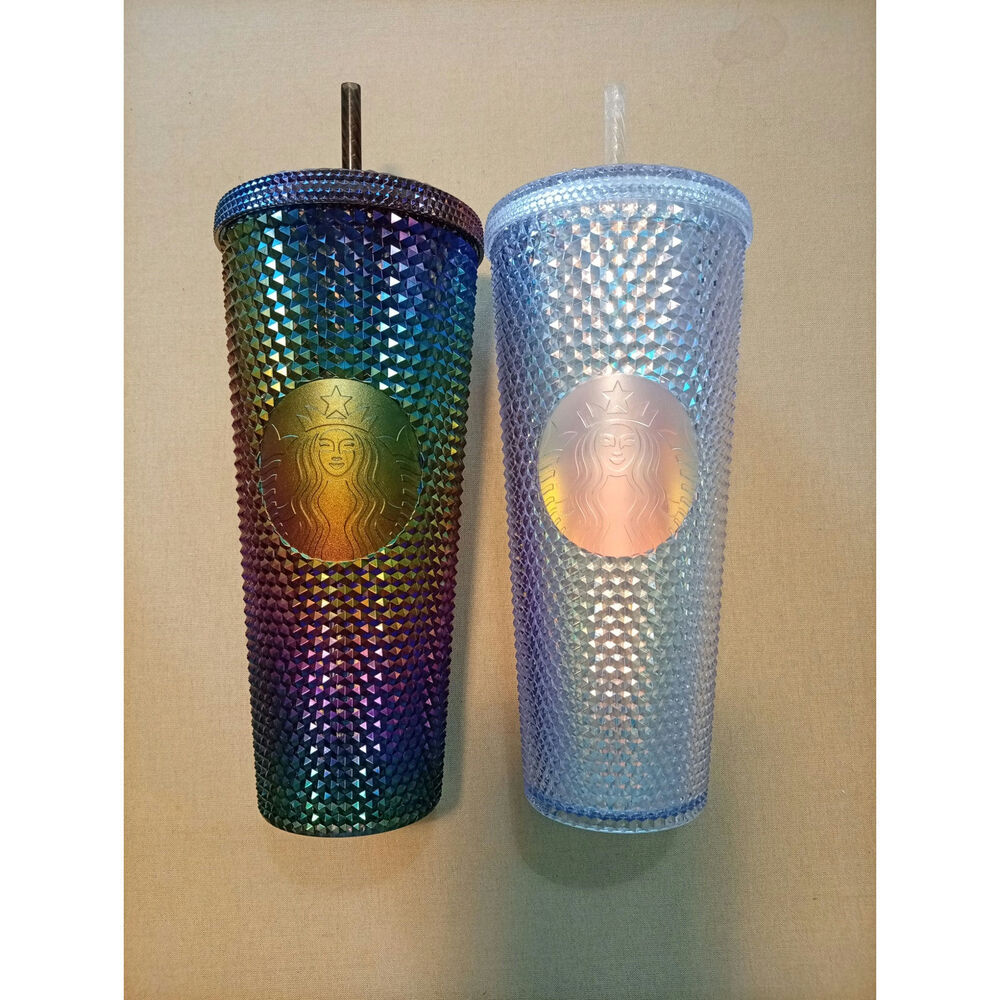 2 RARE 2023 Starbucks studded Venti tumblers MULTICHROME DUOCHROME